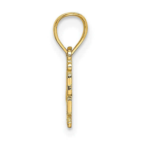 14K Yellow Gold Hawaii No Kaoi Charm Pendant