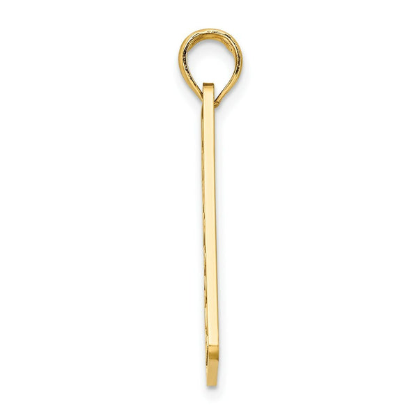 14K Yellow Gold Florida Sarasota License Plate Charm Pendant