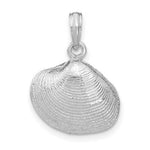 Load image into Gallery viewer, 14K White Gold Medium Clam Shell Pendant

