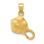 Load image into Gallery viewer, 14K Yellow Gold Stingray Pendant
