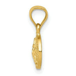 Load image into Gallery viewer, 14K Yellow Gold Sand Dollar Pendant 8mm width
