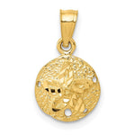 Load image into Gallery viewer, 14K Yellow Gold Sand Dollar Pendant 10mm width
