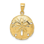 Load image into Gallery viewer, 14K Yellow Gold Sand Dollar Pendant 18mm width
