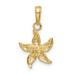 Load image into Gallery viewer, 14K Yellow Gold &amp; Rhodium StarFish Pendant
