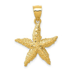 Load image into Gallery viewer, 14K Yellow Gold StarFish Pendant 29mm length

