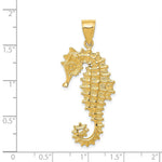Load image into Gallery viewer, 14K Yellow Gold Seahorse Pendant
