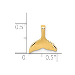 Load image into Gallery viewer, 14K Yellow Gold Whale Tail Chain Slide
