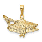 Load image into Gallery viewer, 14K Yellow Gold Open Mouthed Bass Fish Pendant
