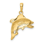 Load image into Gallery viewer, 14K Yellow Gold Jumping Bass Fish Pendant
