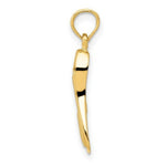 Load image into Gallery viewer, 14K Yellow Gold Scuba Flipper Pendant
