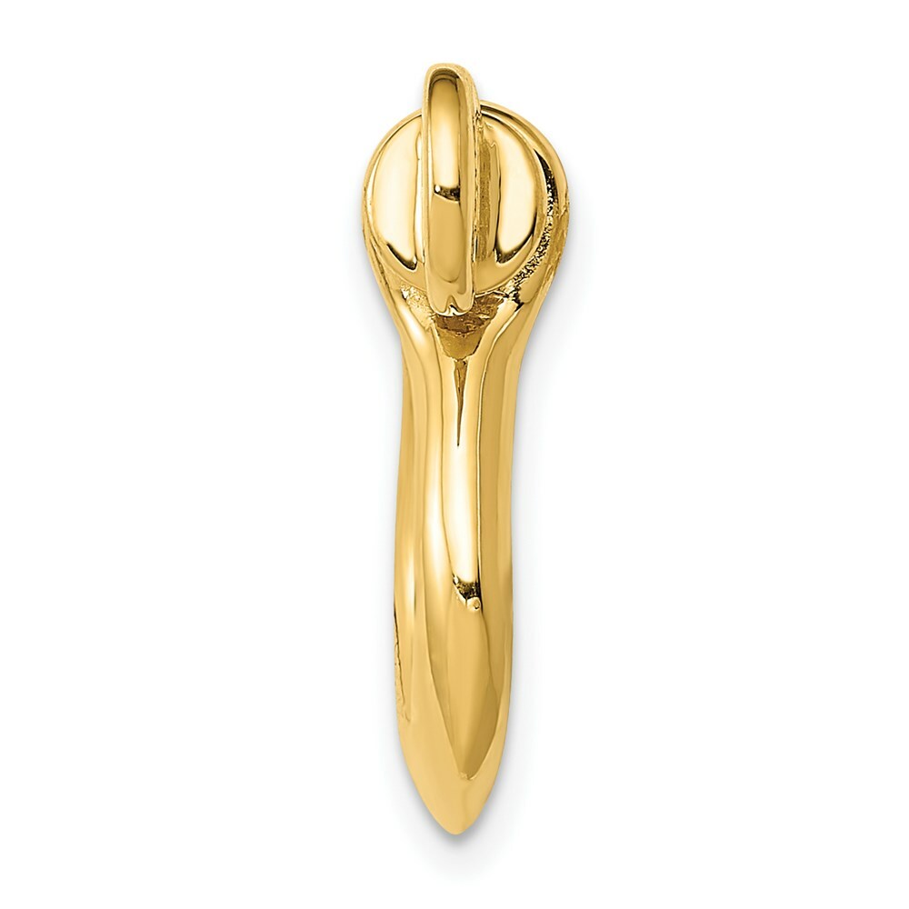 14K Yellow Gold Large Shackle Link Pendant