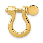 Load image into Gallery viewer, 14K Yellow Gold Large Shackle Link Pendant
