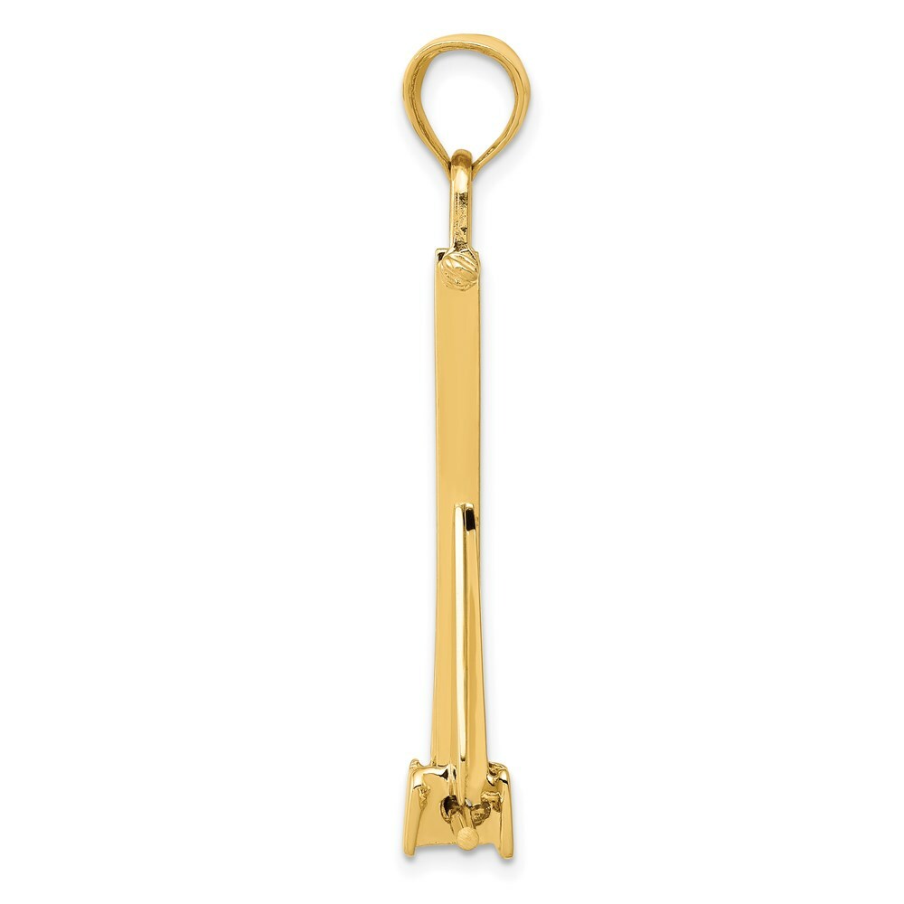 14K Yellow Gold Moveable Anchor Pendant