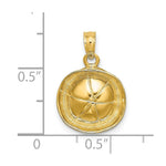Load image into Gallery viewer, 14K Yellow Gold Sailor Hat Charm Pendant
