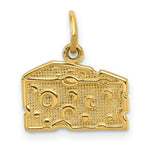 Load image into Gallery viewer, 14K Yellow Gold Swiss Cheese Charm
