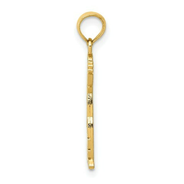 14K Yellow Gold Boy Pendant