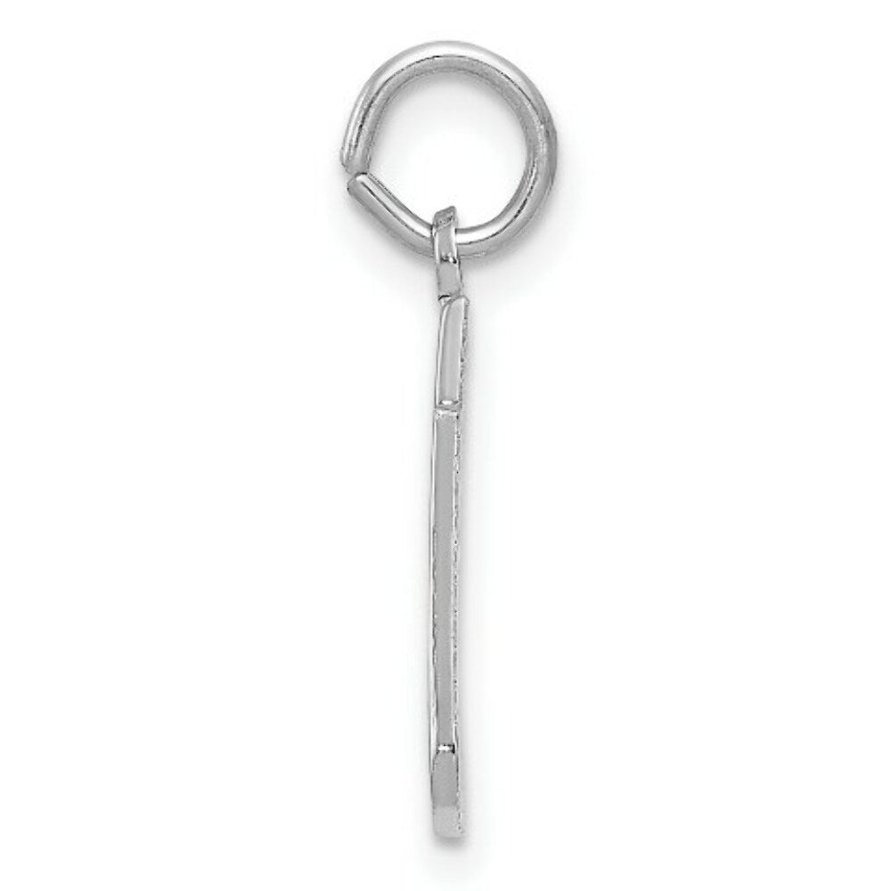 14K White Gold Christmas Stocking Charm