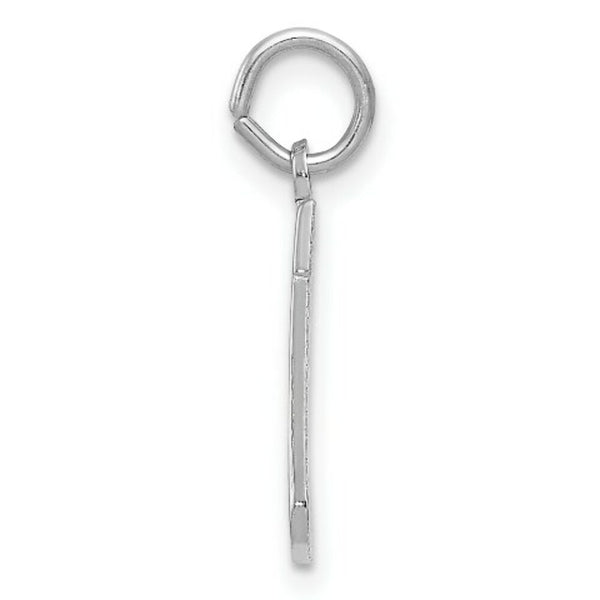 14K White Gold Christmas Stocking Charm