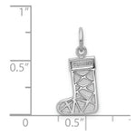 Load image into Gallery viewer, 14K White Gold Christmas Stocking Charm
