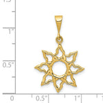 Load image into Gallery viewer, 14K Yellow Gold Sun Charm
