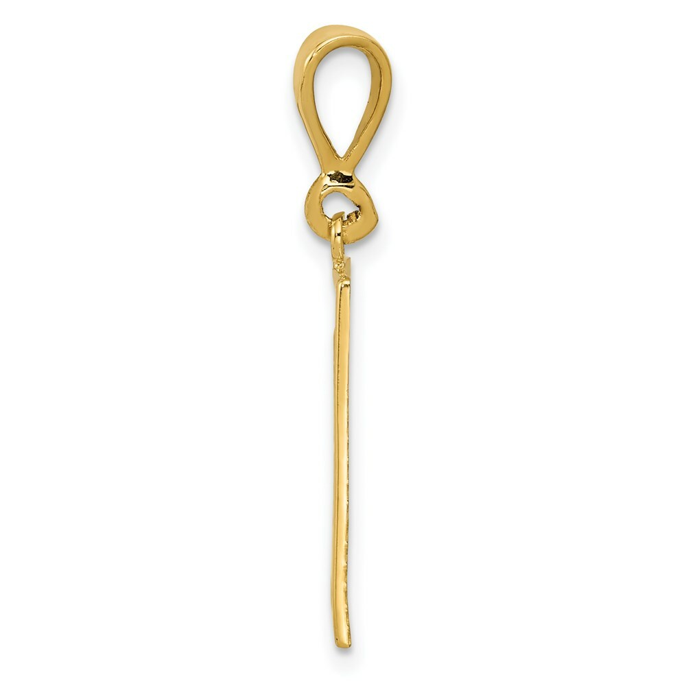 14K Yellow Gold Strength Pendant
