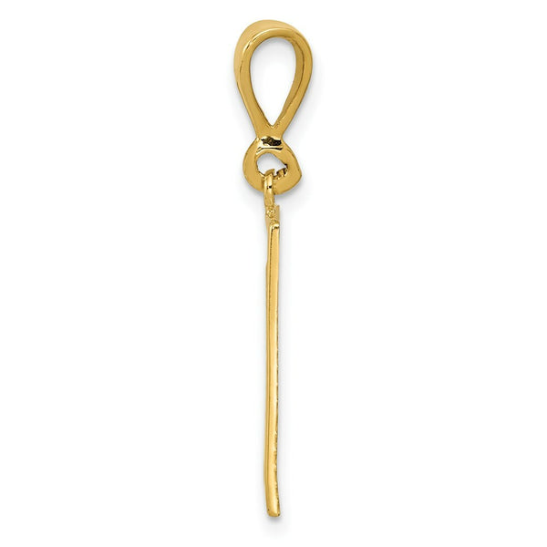 14K Yellow Gold Strength Pendant
