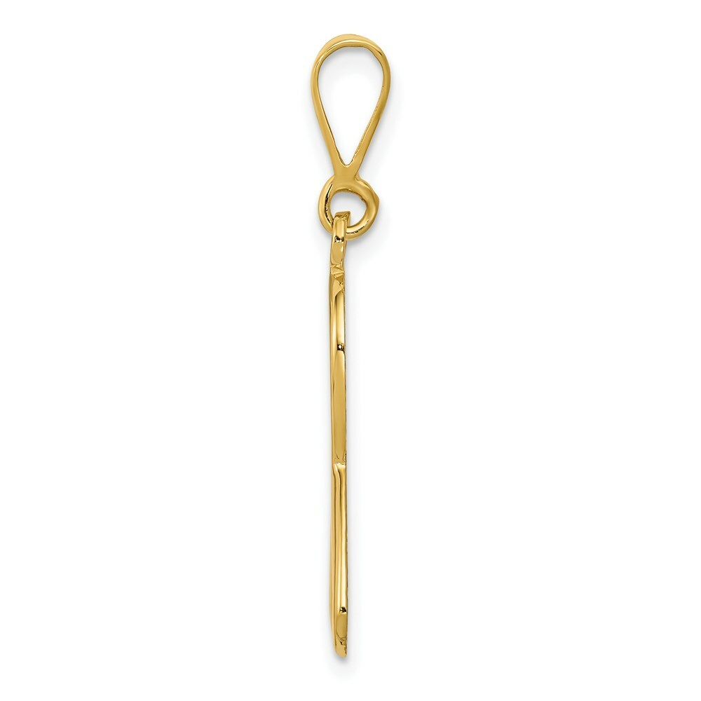 14K Yellow Gold Heart In Awareness Pendant