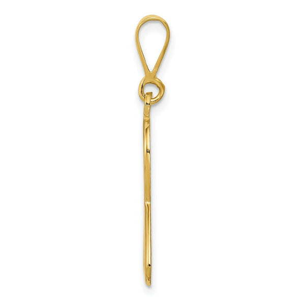 14K Yellow Gold Heart In Awareness Pendant