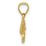 Load image into Gallery viewer, 14K Yellow Gold Diamond-cut Butterfly Pendant

