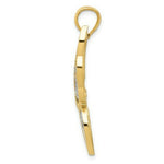 Load image into Gallery viewer, 14K Yellow Gold &amp; Rhodium Diamond-cut Butterfly Pendant
