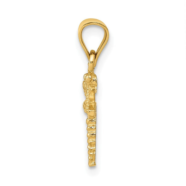 14K Yellow Gold Dragonfly Pendant