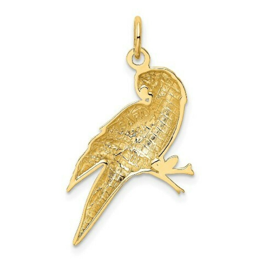 14K Yellow Gold Yellow Gold Parrot Charm