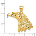 Load image into Gallery viewer, 14K Yellow Gold Eagle Head Pendant
