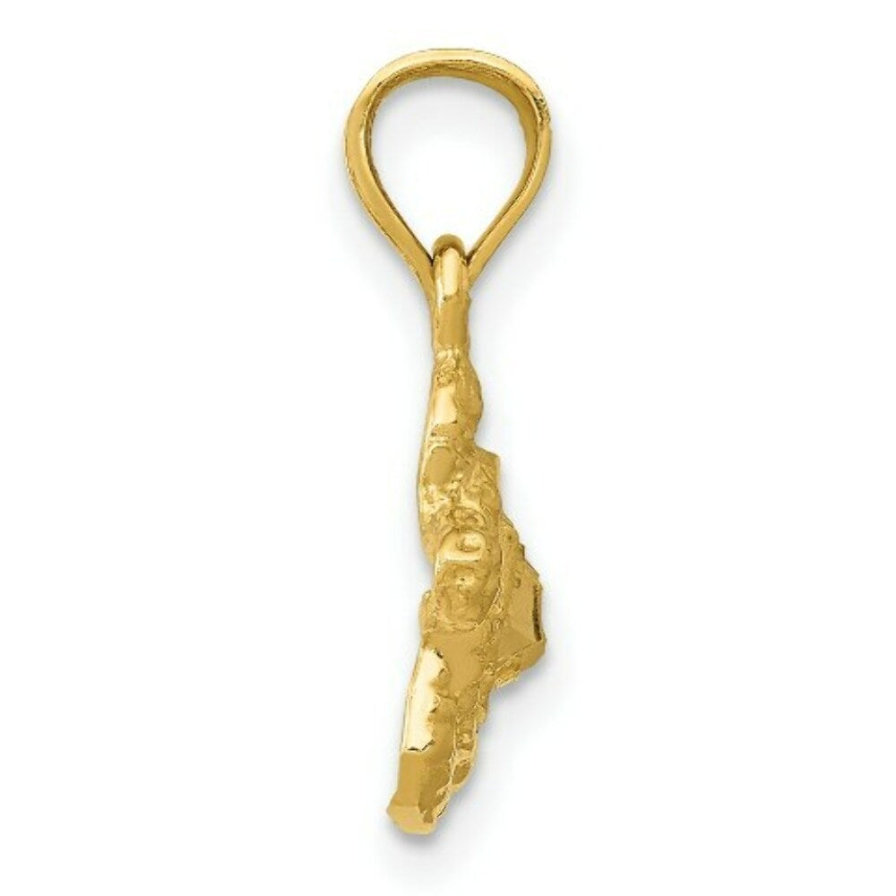 14K Yellow Gold Turtle Pendant