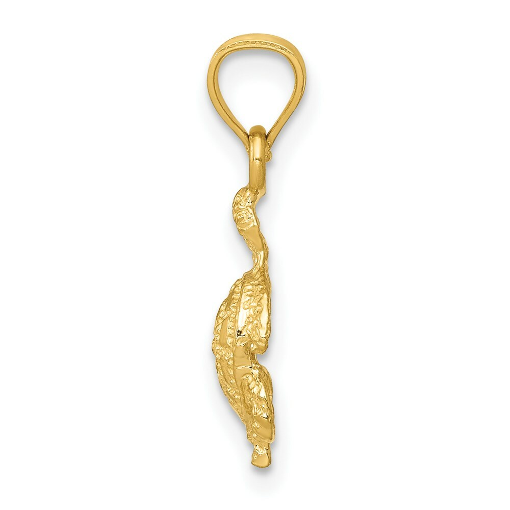 14K Yellow Gold Turtle Pendant