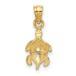 Load image into Gallery viewer, 14K Yellow Gold Turtle Pendant
