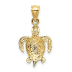 Load image into Gallery viewer, 14K Yellow Gold Turtle Pendant
