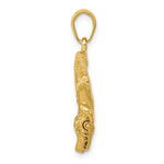 Load image into Gallery viewer, 14K Yellow Gold Alligator Pendant
