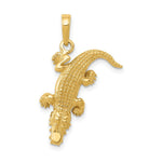 Load image into Gallery viewer, 14K Yellow Gold Alligator Pendant
