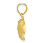 Load image into Gallery viewer, 14K Yellow Gold Diamond-cut Bear Pendant
