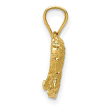 Load image into Gallery viewer, 14K Yellow Gold Diamond-cut Lion Pendant
