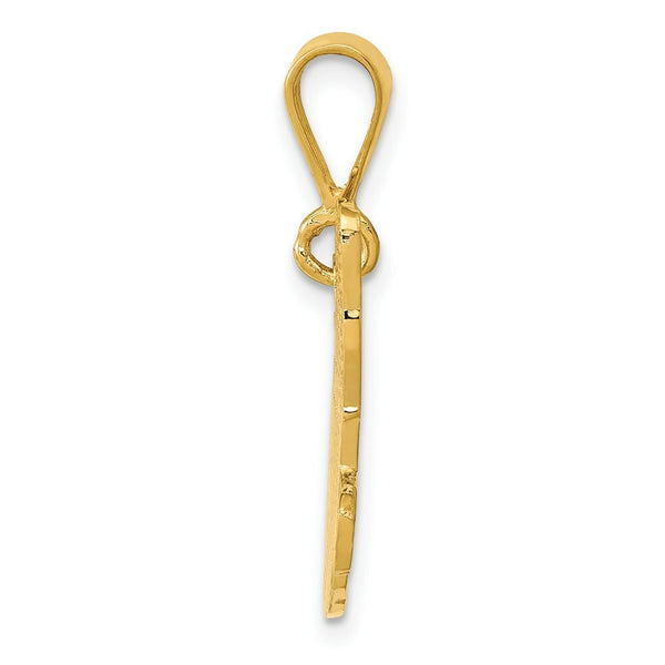 14K Yellow Gold Russian Blue Pendant
