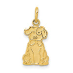 Load image into Gallery viewer, 14K Yellow Gold Puppy Charm
