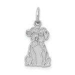Load image into Gallery viewer, 14K White Gold Puppy Charm
