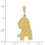 Load image into Gallery viewer, 14K Yellow Gold Beagle Pendant
