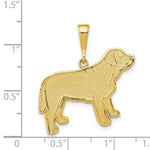 Load image into Gallery viewer, 14K Yellow Gold Labrador Dog Pendant
