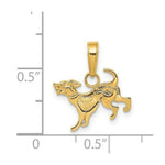 Load image into Gallery viewer, 14K Yellow Gold Dog Pendant
