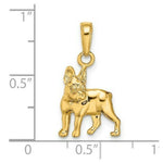 Load image into Gallery viewer, 14K Yellow Gold Boston Terrier Dog Pendant
