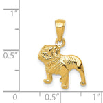 Load image into Gallery viewer, 14K Yellow Gold Bulldog Pendant
