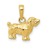 Load image into Gallery viewer, 14K Yellow Gold Cocker Spaniel Dog Pendant
